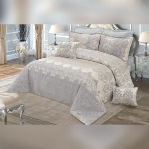 سرویس روتختی دونفره شانل مخمل طرح زنجیره ای ۸ تکه